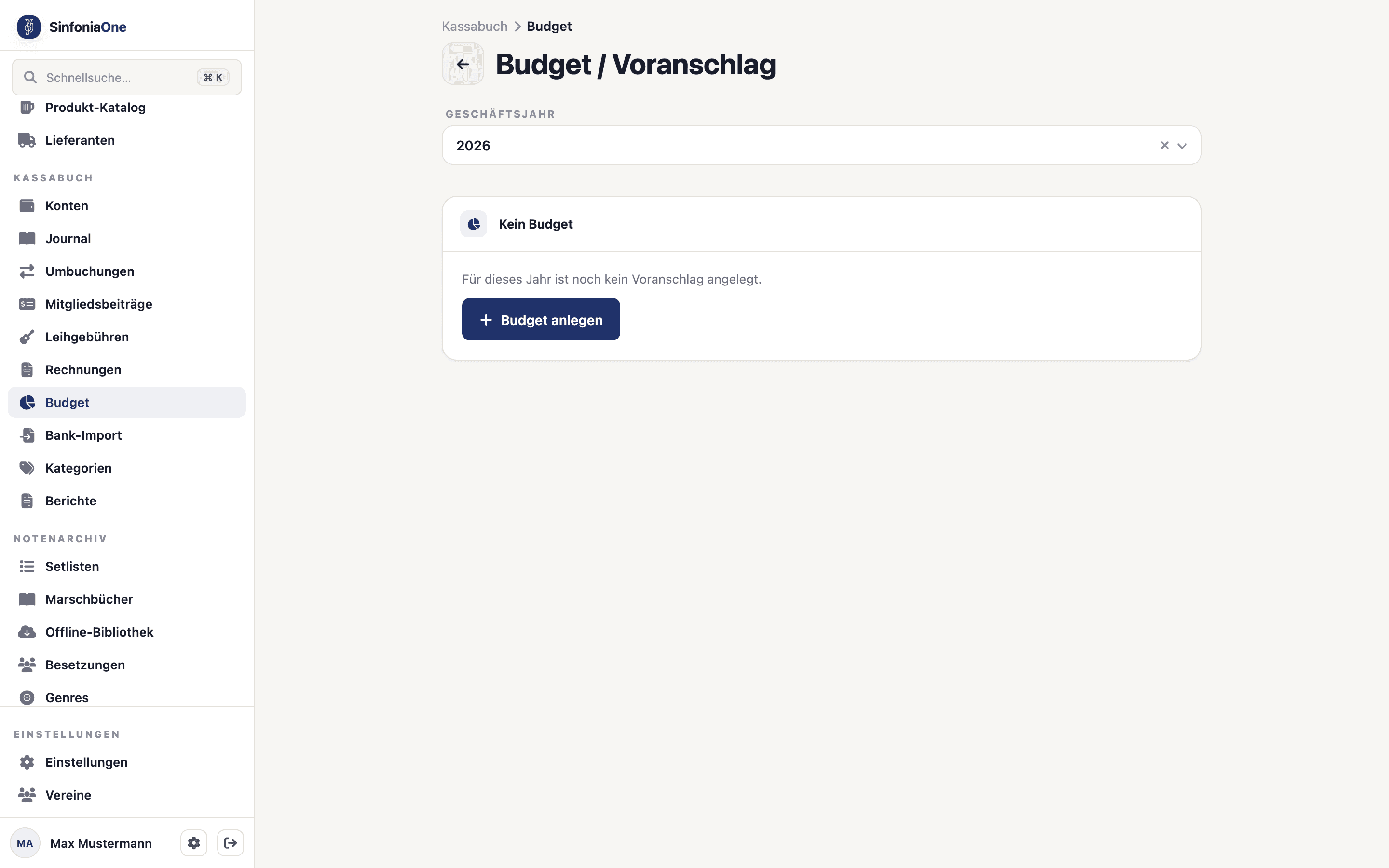 Budget (FinanceBudgetScreen) with items per category and planned-versus-actual comparison